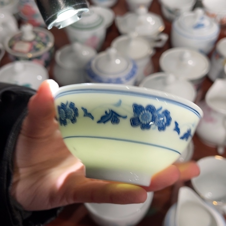 醴陵釉下手绘高温瓷器9cm