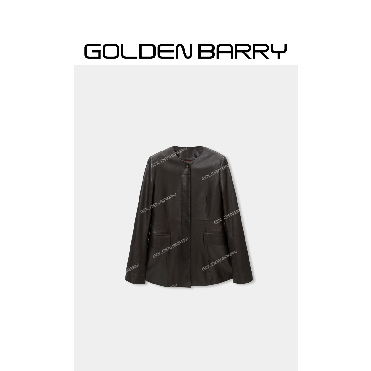 GOLDENBARRY|160033“半糖摩卡”高级时装皮衣