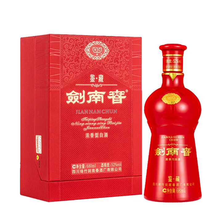 剑南春剑南春鉴藏 浓香型白酒 收藏 52度680ml