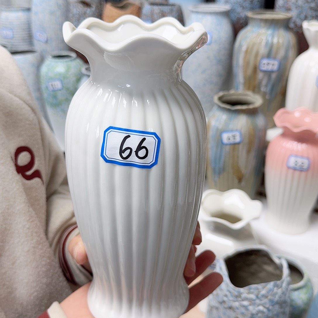 瓶66号亮釉陶瓷高23厘米一个
