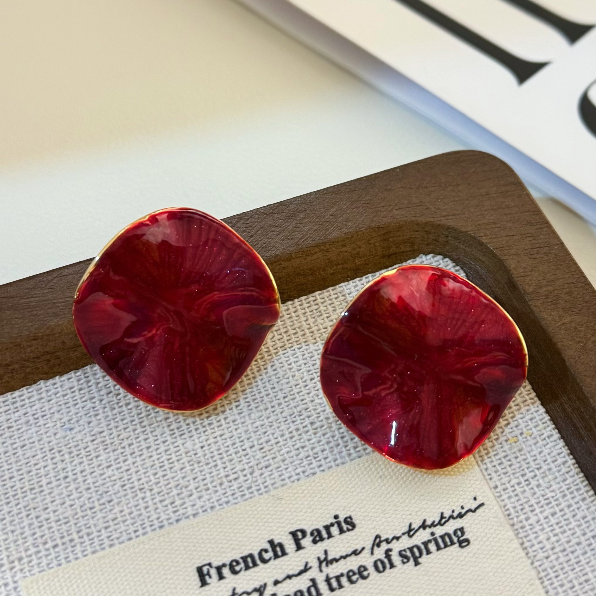 铜合金耳饰 复古小众高级感轻奢气质耳饰耳环女个性百搭耳钉r669