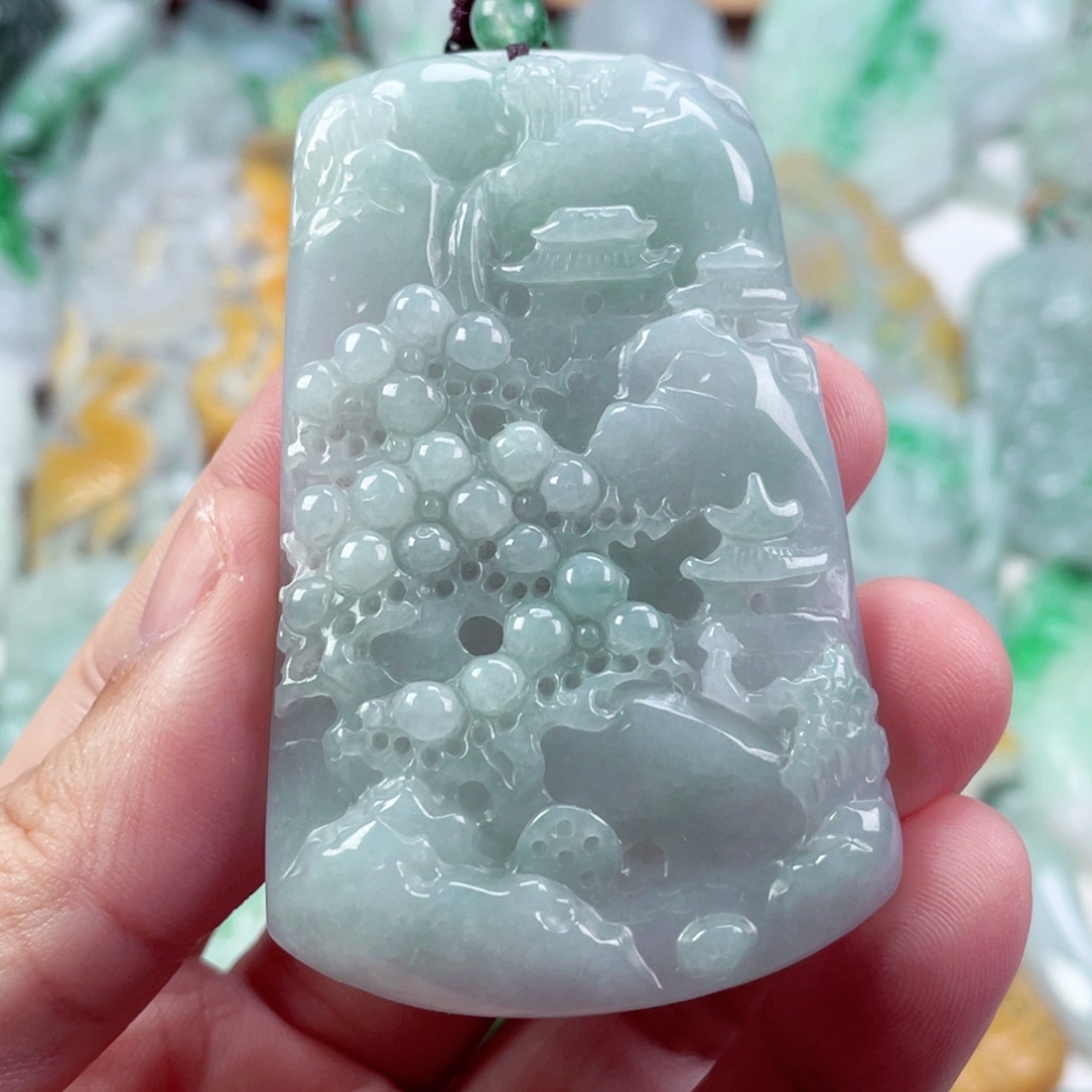 通***知翡翠未镶嵌吊坠(不含链)