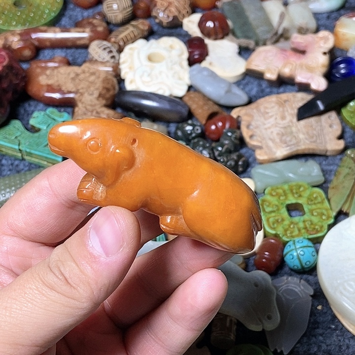 和田玉未镶嵌颈饰123