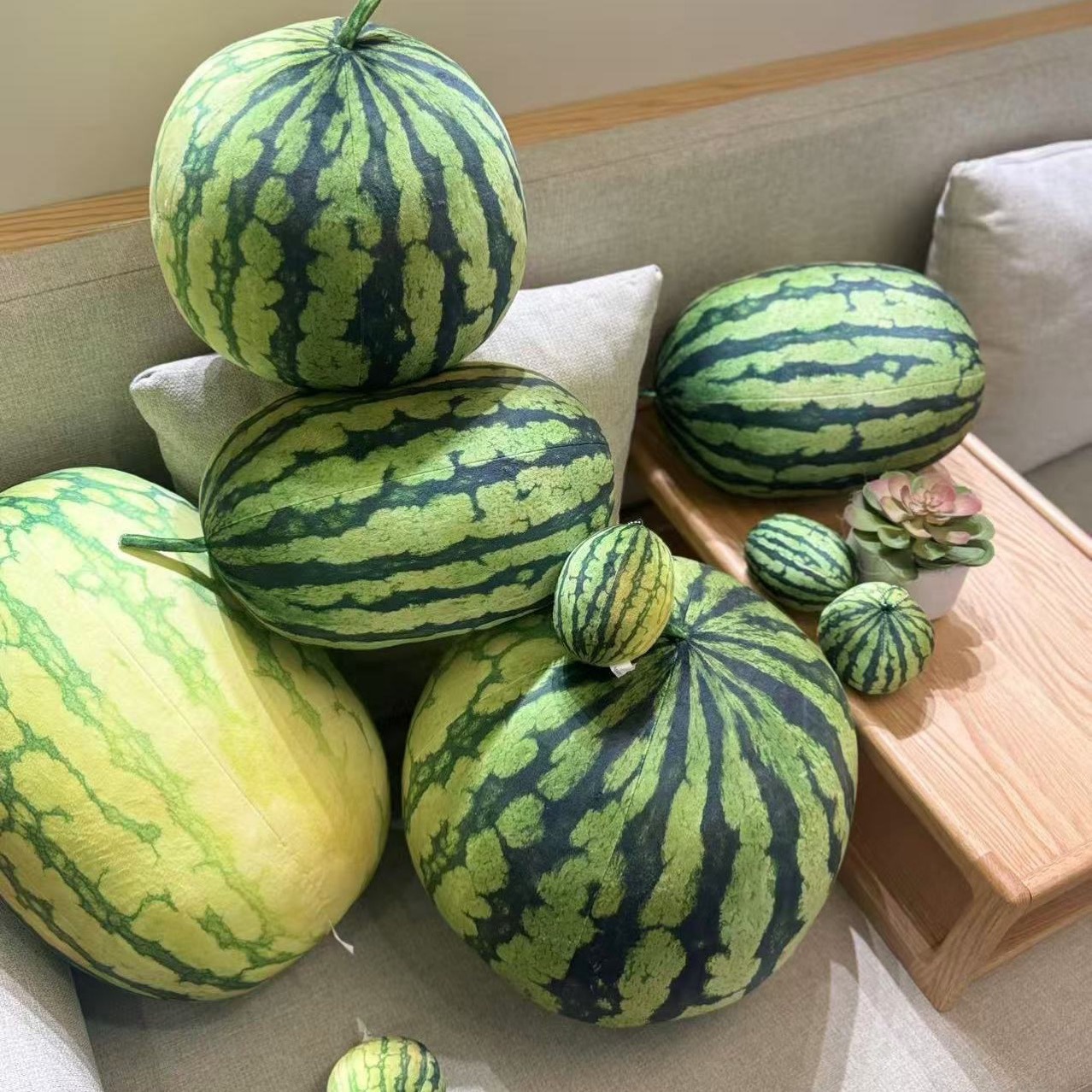 创意毛绒玩具短毛绒仿真水果公仔可爱女生抱枕萌玩偶礼物