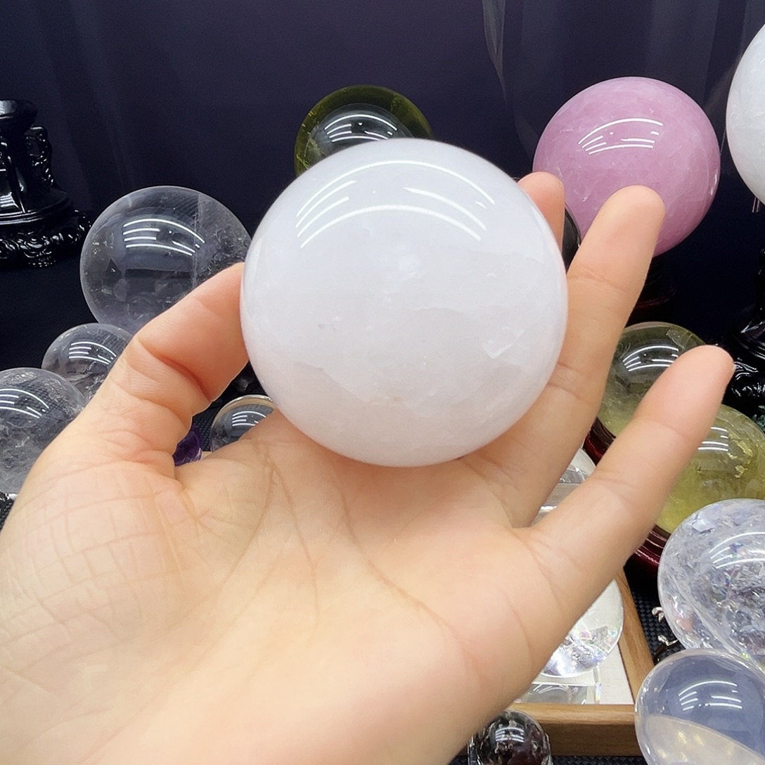 水晶珠宝半成品未镶嵌6.37公分