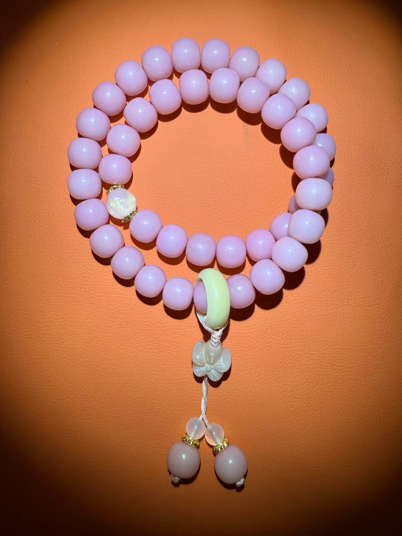 0022樱花粉菩提精品手串an0022（无礼盒）