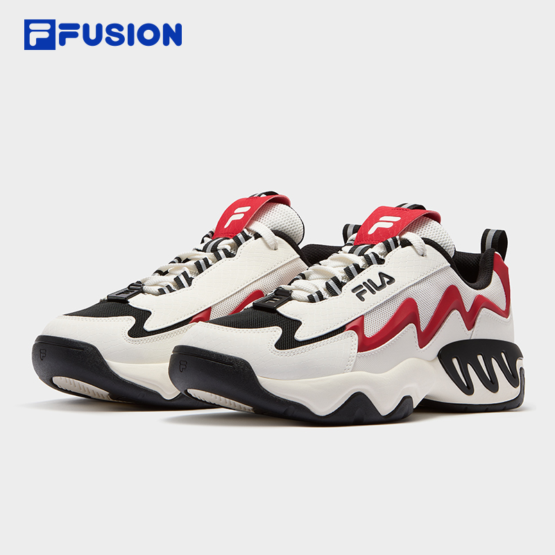 FILA斐乐【电光鞋】户外跑步运动篮球鞋男款增高老爹鞋T12WM533201F