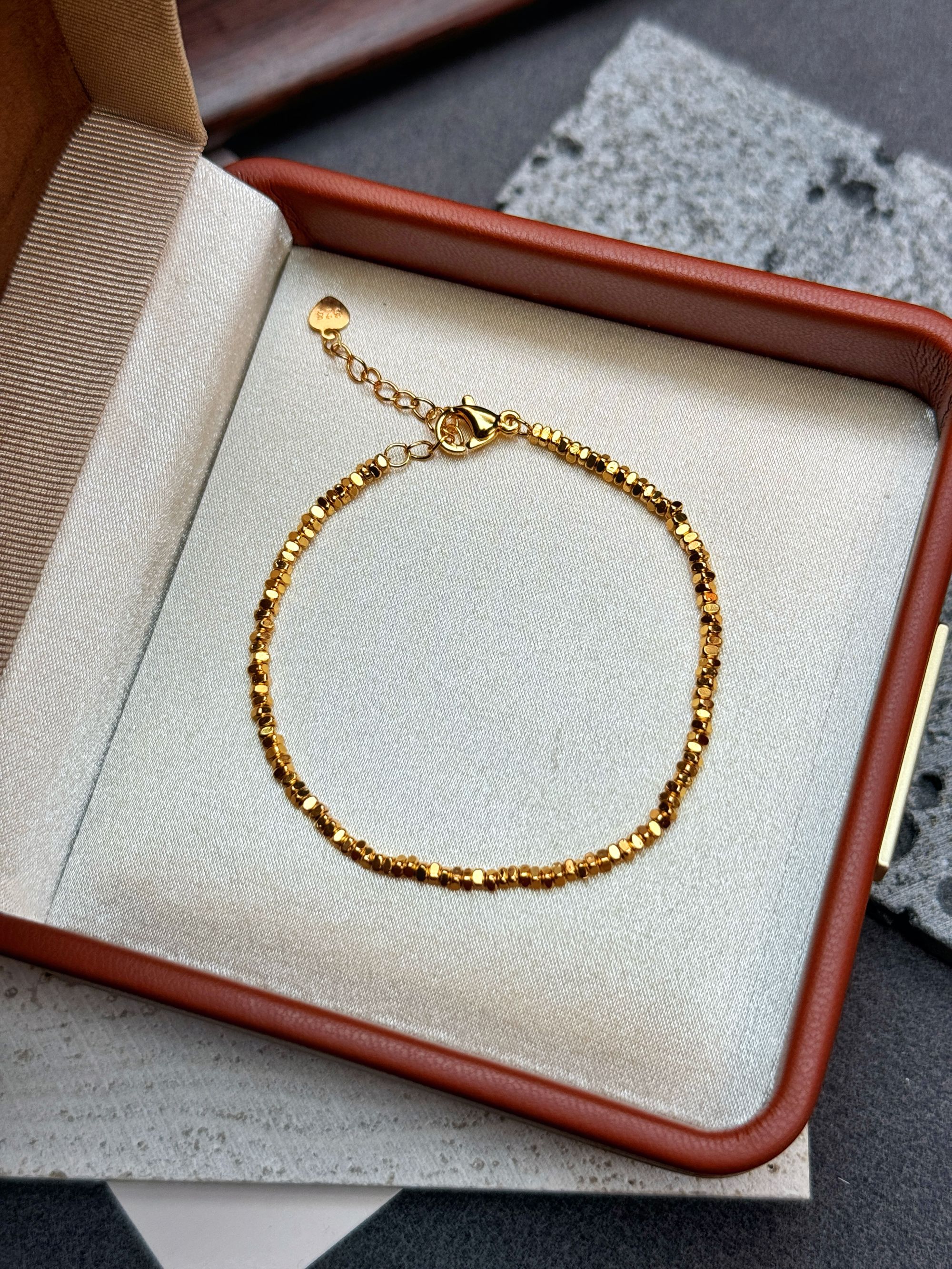 14004高品碎冰冰碎三角手链