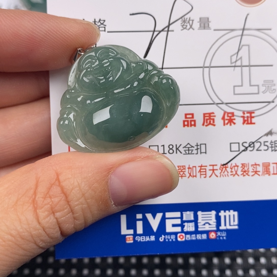 翡翠银S925镶嵌颈饰