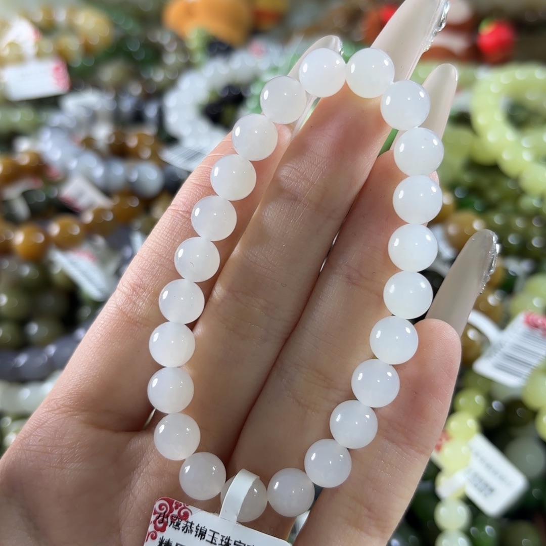 和田玉未镶嵌手链275