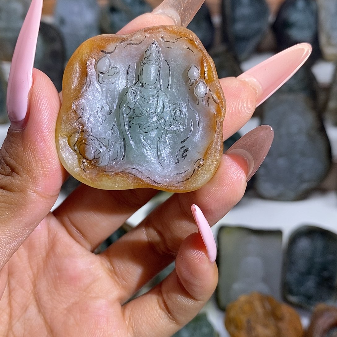 百***赖定制翡翠未镶嵌翡翠