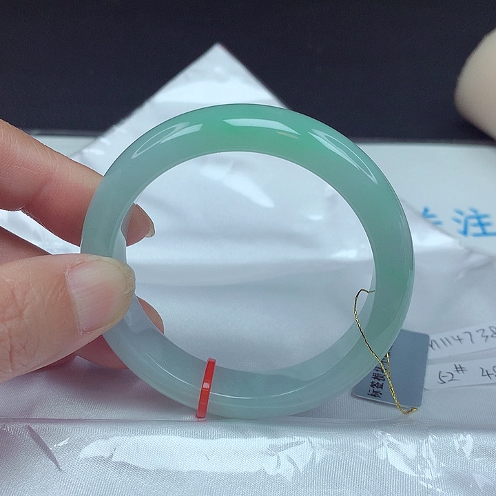 未镶嵌手镯翡翠52圈4738