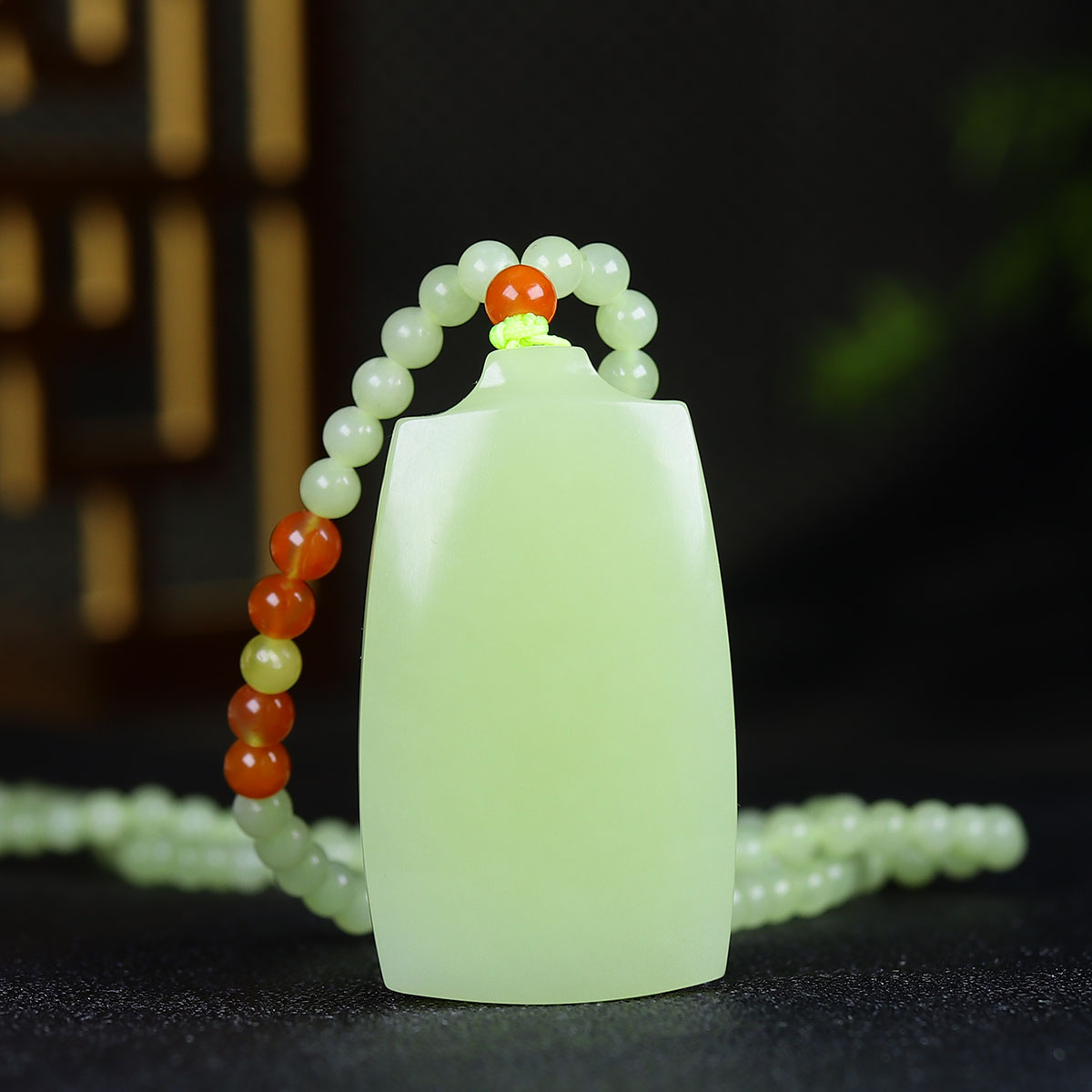 1223152和田玉黄玉无事牌