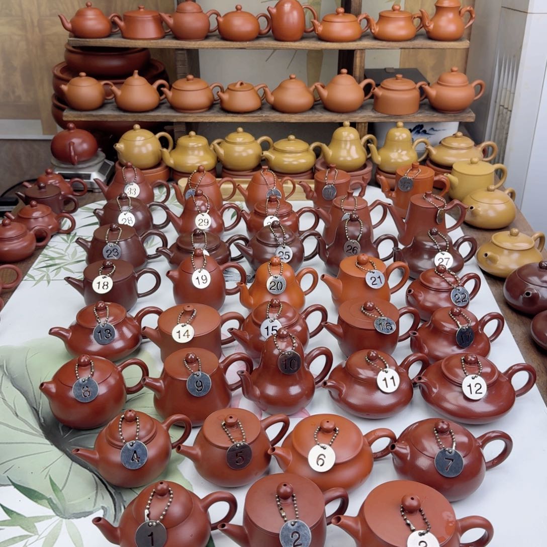 茶壶紫砂超薄朱泥开运壶