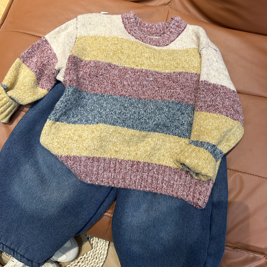 1677休闲针织毛衣男女童秋冬