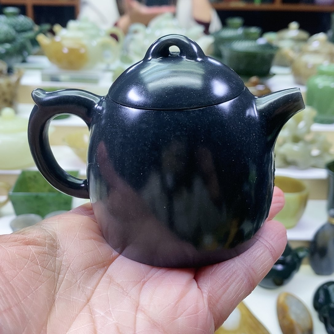 和田玉茶壶未镶嵌160m l