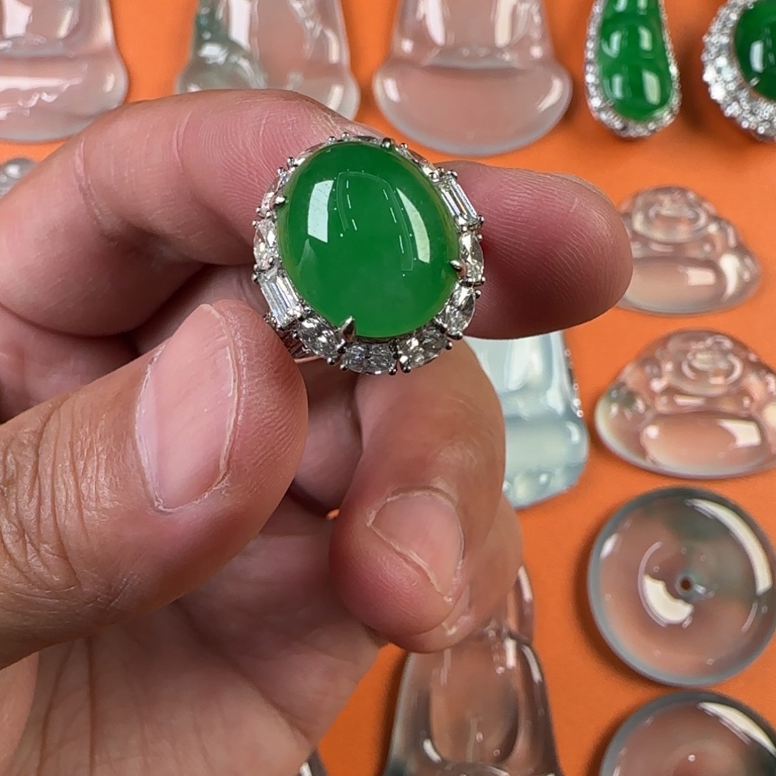 定制翡翠未镶嵌天然