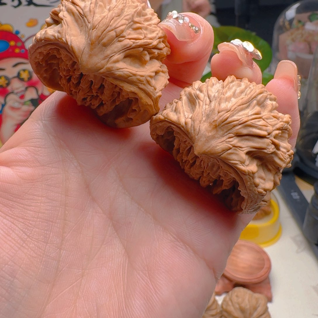 核桃把件40麦虎蛇头