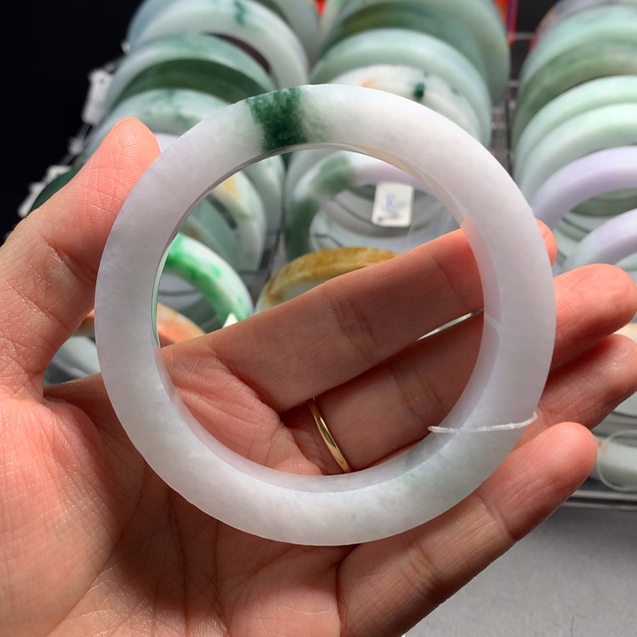定制翡翠手镯未镶嵌雨*手镯