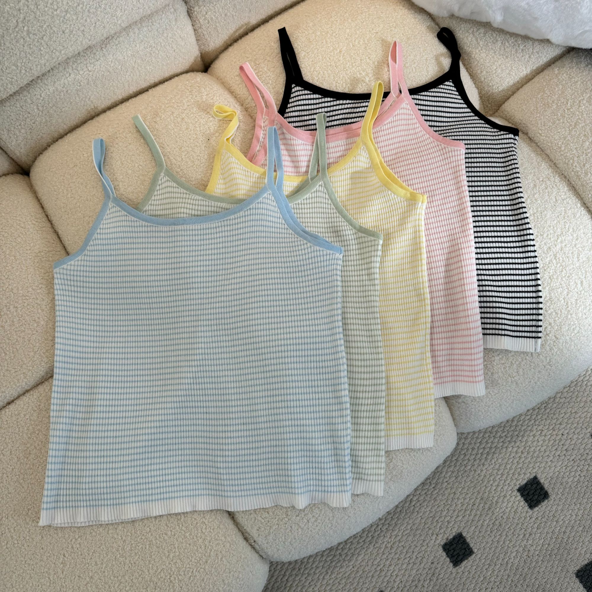 【小巧定制】XQ2407夏季新款显瘦百搭针织吊带