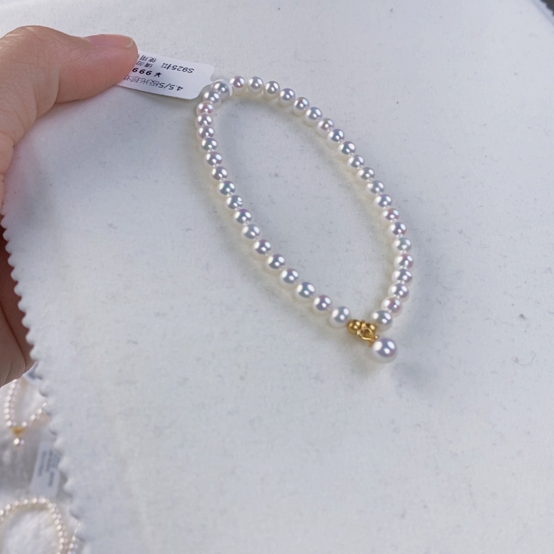 淡水珍珠手绳银S925镶嵌