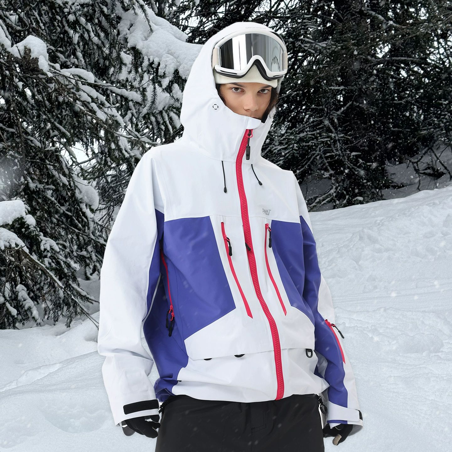 POMT 2526新款3L滑雪服硬壳防水防风背带裤男女同款单双板通用