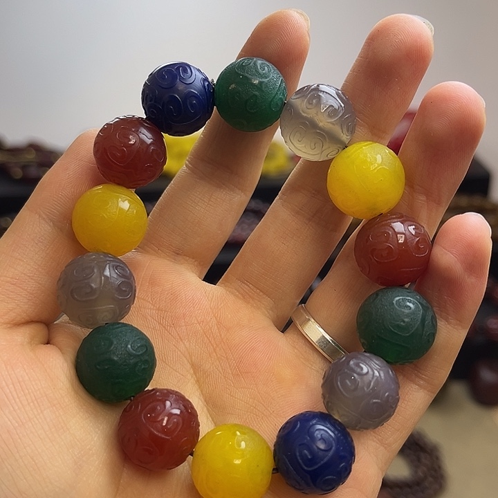 善***果玛瑙/玉髓未镶嵌玛瑙珠子1111