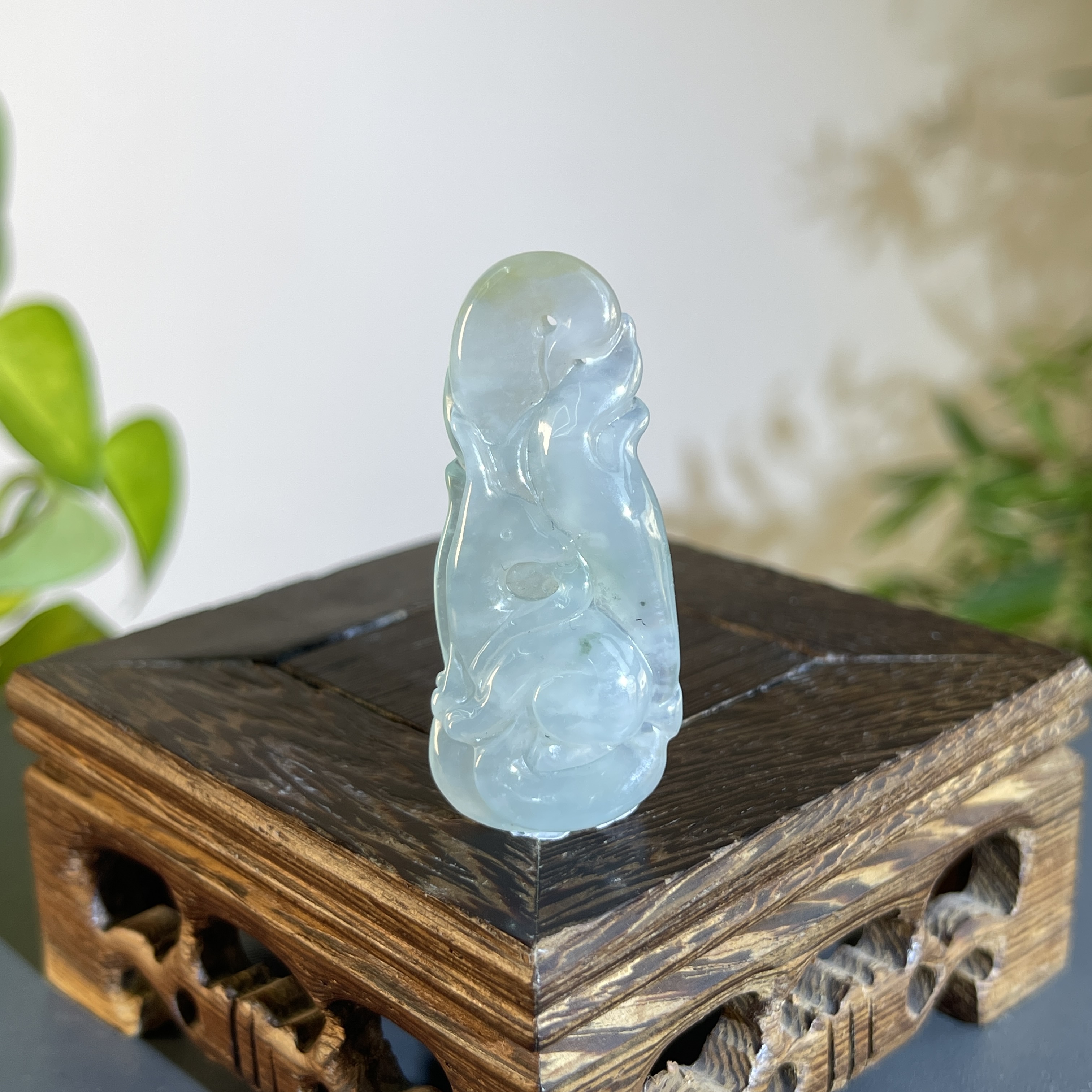 JXW09-74 天然翡翠缅甸A货 九尾