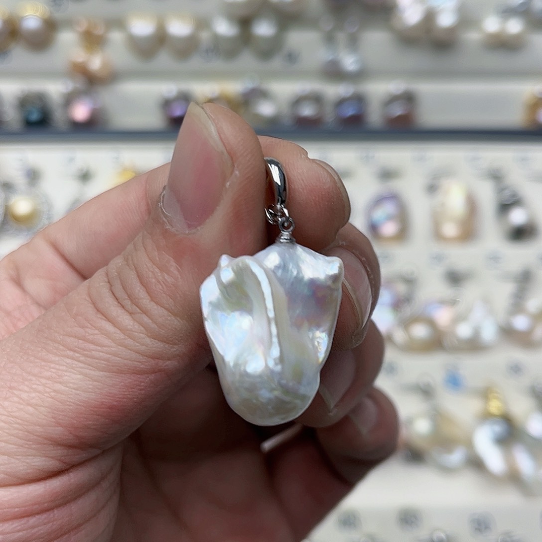 淡水珍珠吊坠(不含链)未镶嵌08