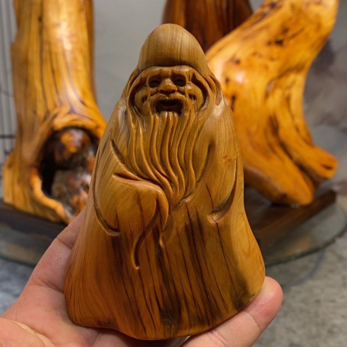 【闪购商品】柏木（崖柏）根雕木雕工艺品摆件家居满十送一手把件