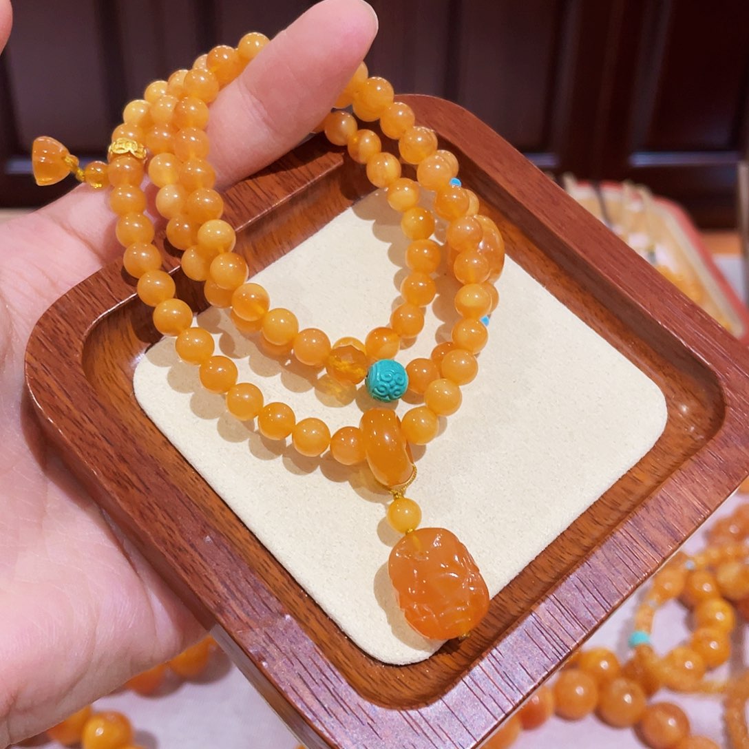 蜜蜡手链未镶嵌手串