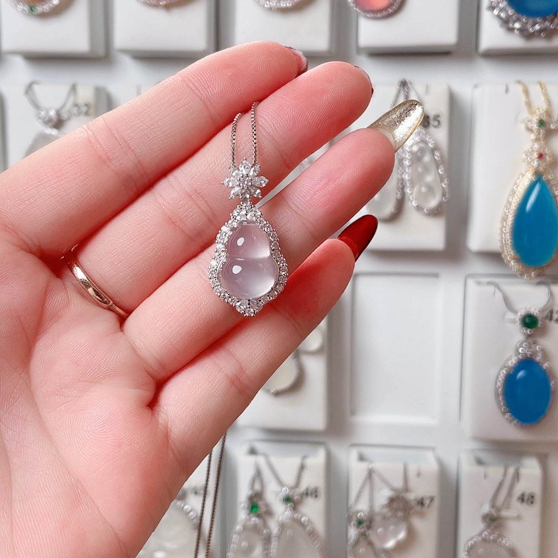 玛瑙/玉髓吊坠(赠链)银S925镶嵌