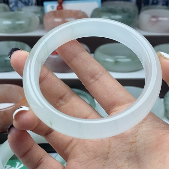 石英质玉（金丝玉）未镶嵌手镯