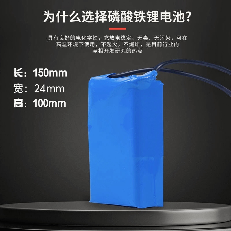 1067蓝色带线大电池40安3.2V单体组装两片（大的发一个）