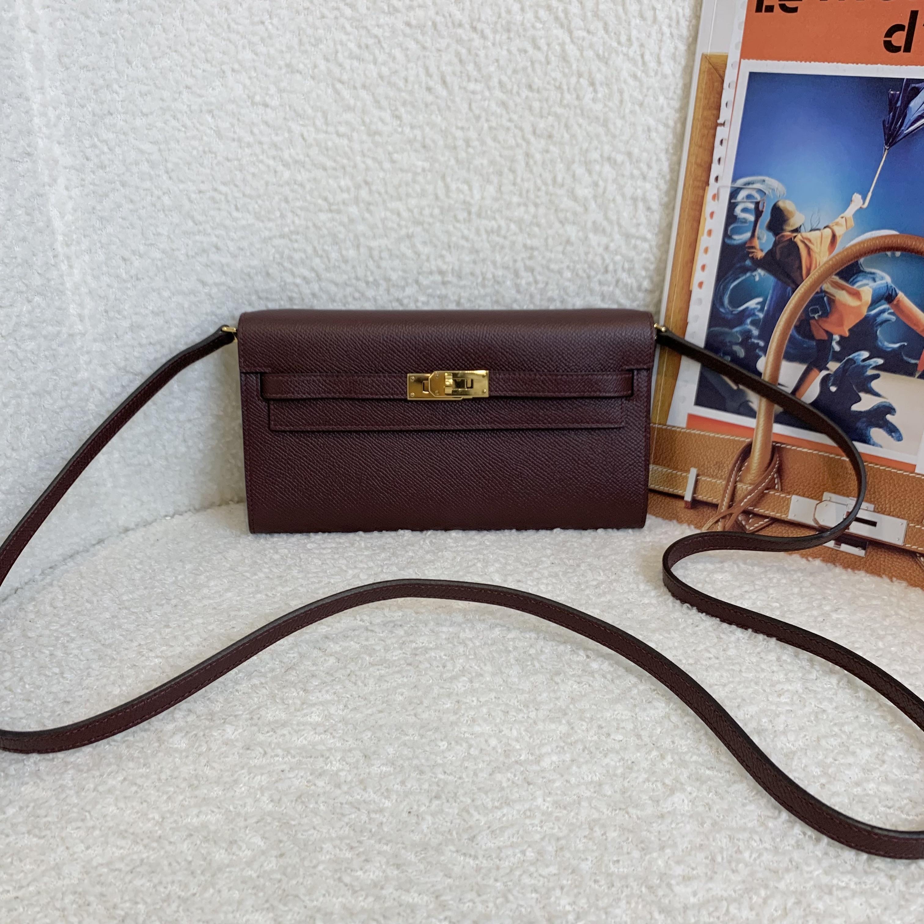 99新 Hermes/爱马仕 壹臻/马鞍红金扣kelly to go U刻 /87140380
