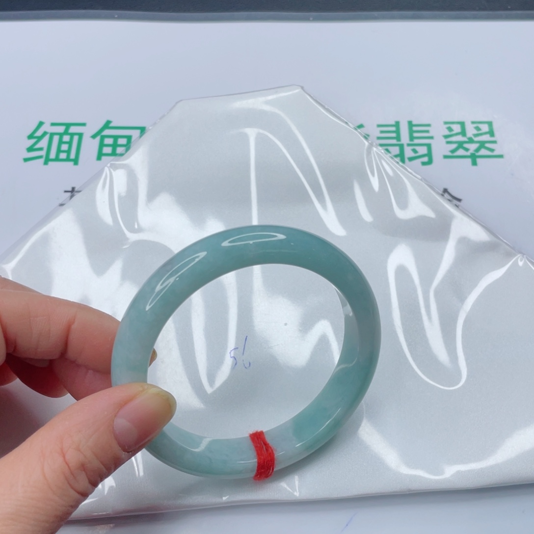 未镶嵌手镯翡翠圈口56宽12.2 厚8