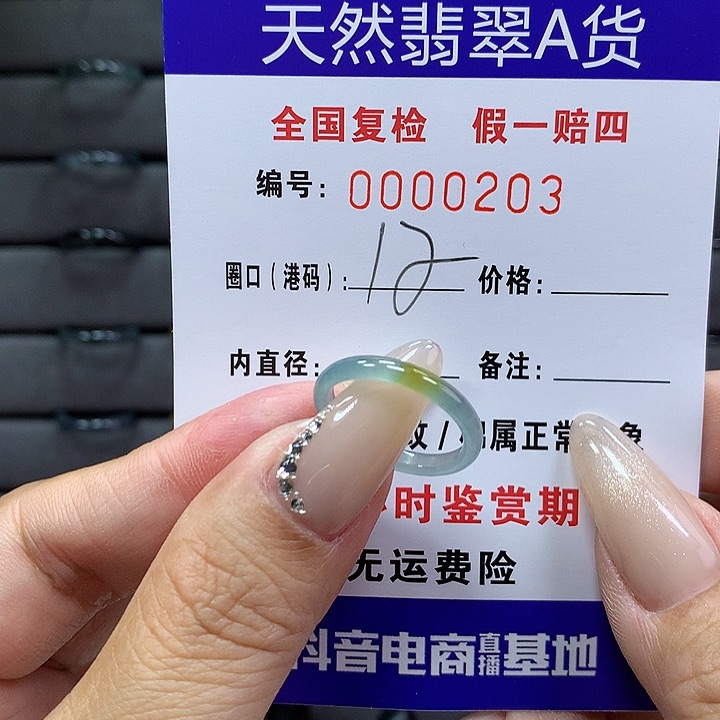 翡翠戒圈未镶嵌     203