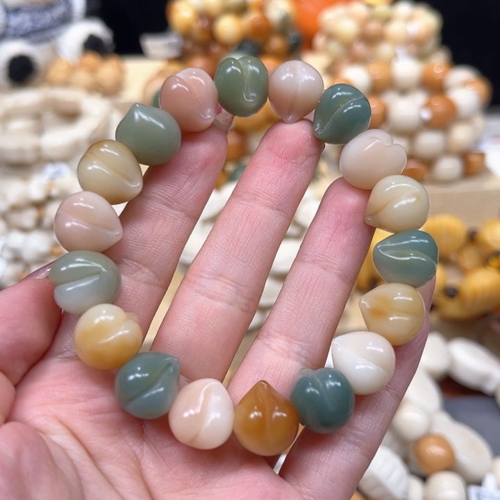 菩提根/象牙果手串水蜜桃1.14 41