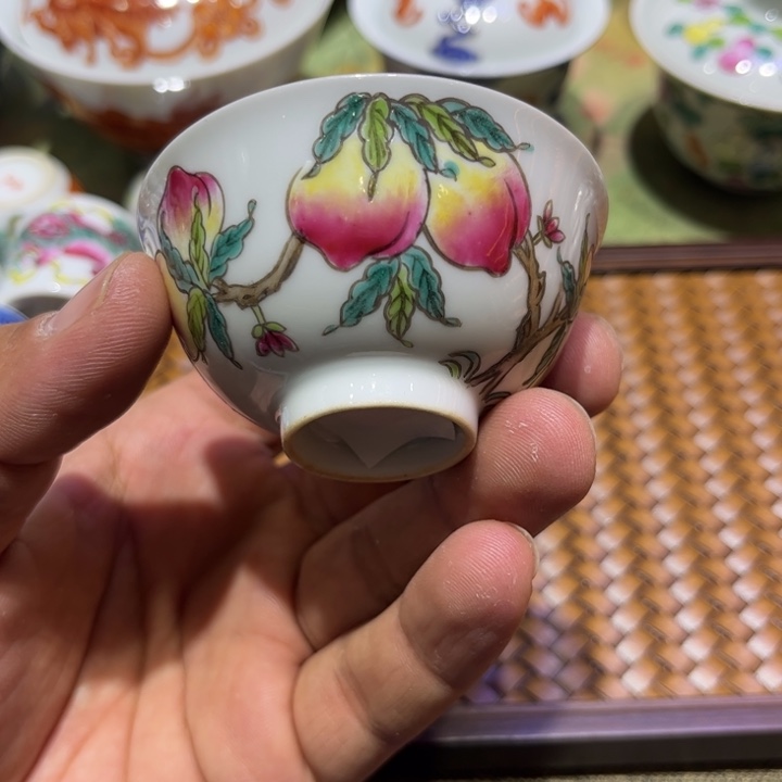 纯手绘精品盖碗杯