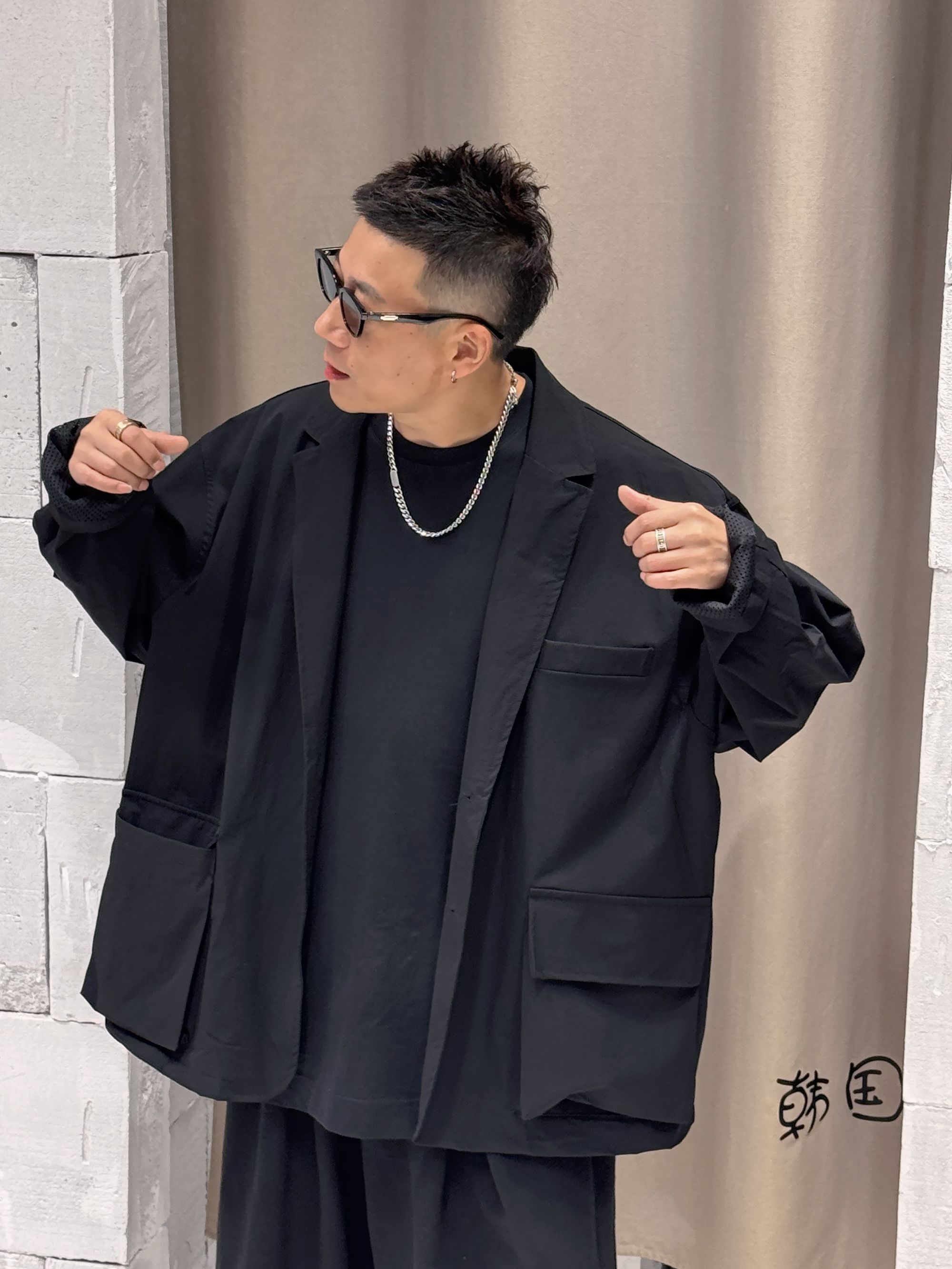 Korean Uncle#韩国正品#「日系Cityboy风格」纯色宽松廓形西装外套