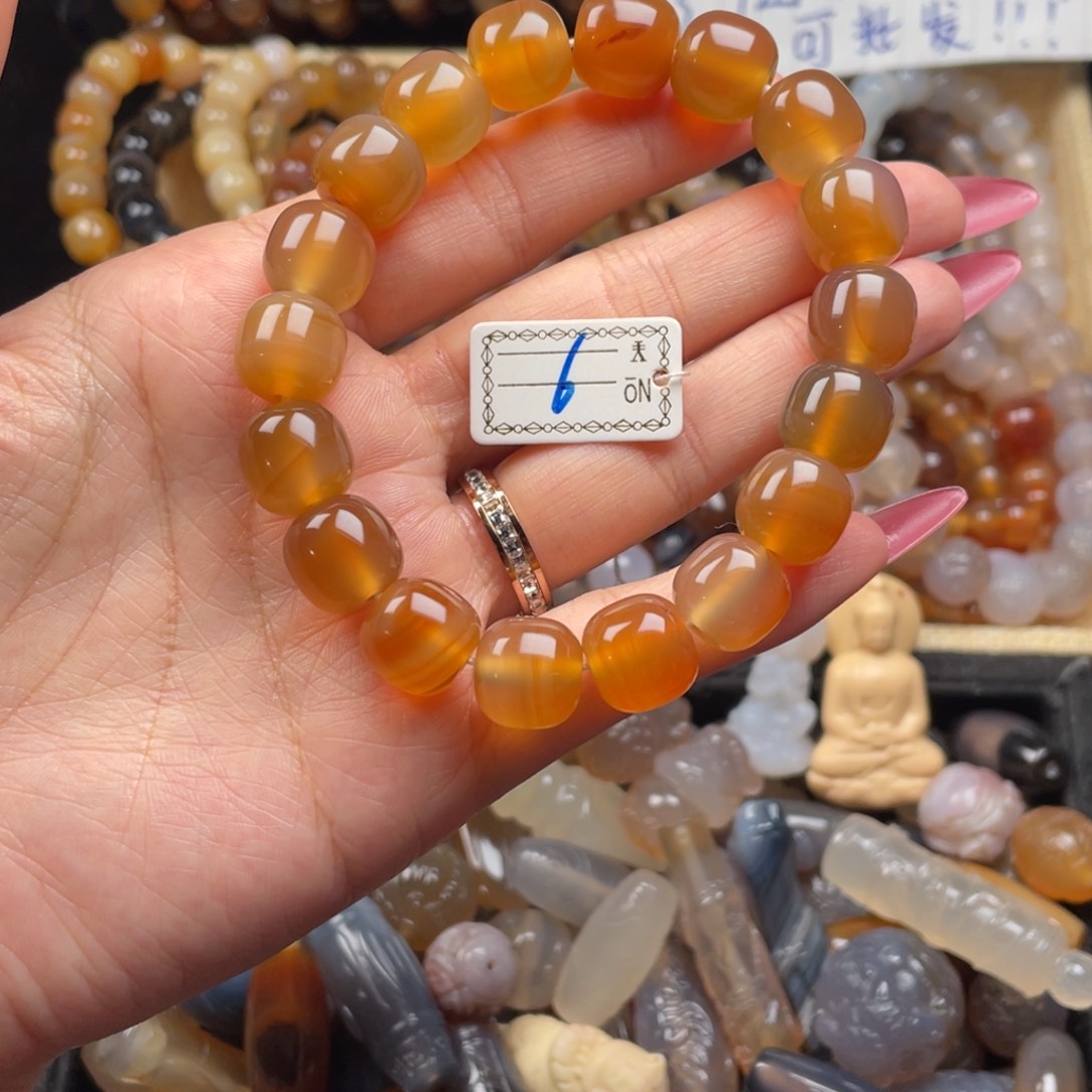 玛瑙/玉髓未镶嵌手链