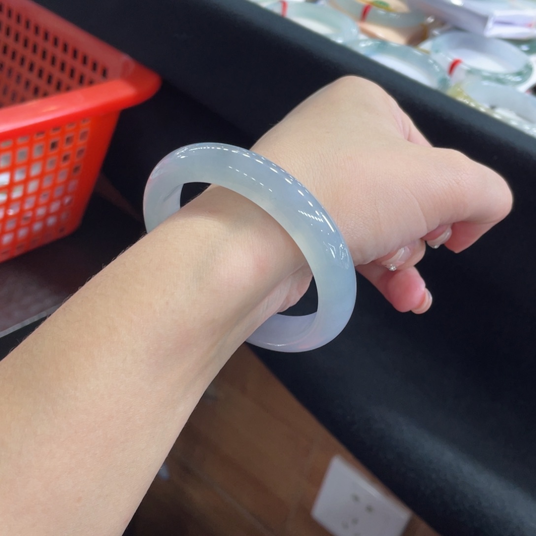 翡翠手镯未镶嵌❤***o53.5 正圈