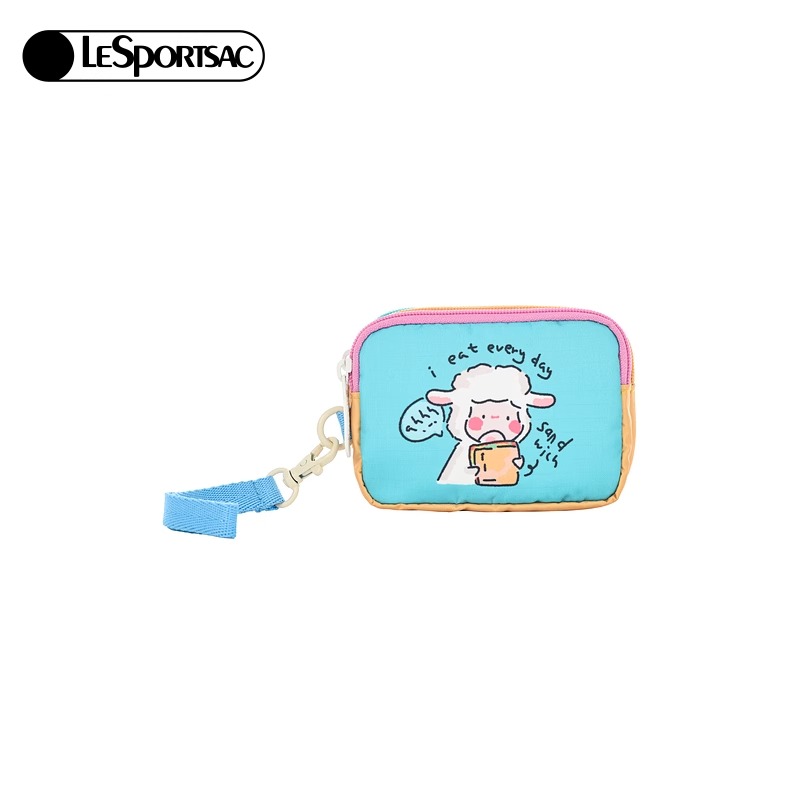 【商场同款】LeSportsac乐播诗25新款小羊波德莱尔拼色化妆手拿包
