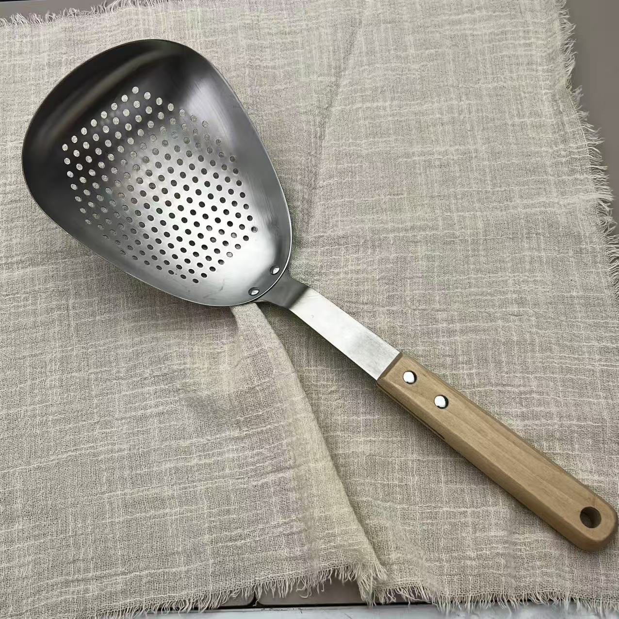 原木面具大漏勺1支【汤家限定】