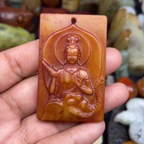 和田玉未镶嵌颈饰38