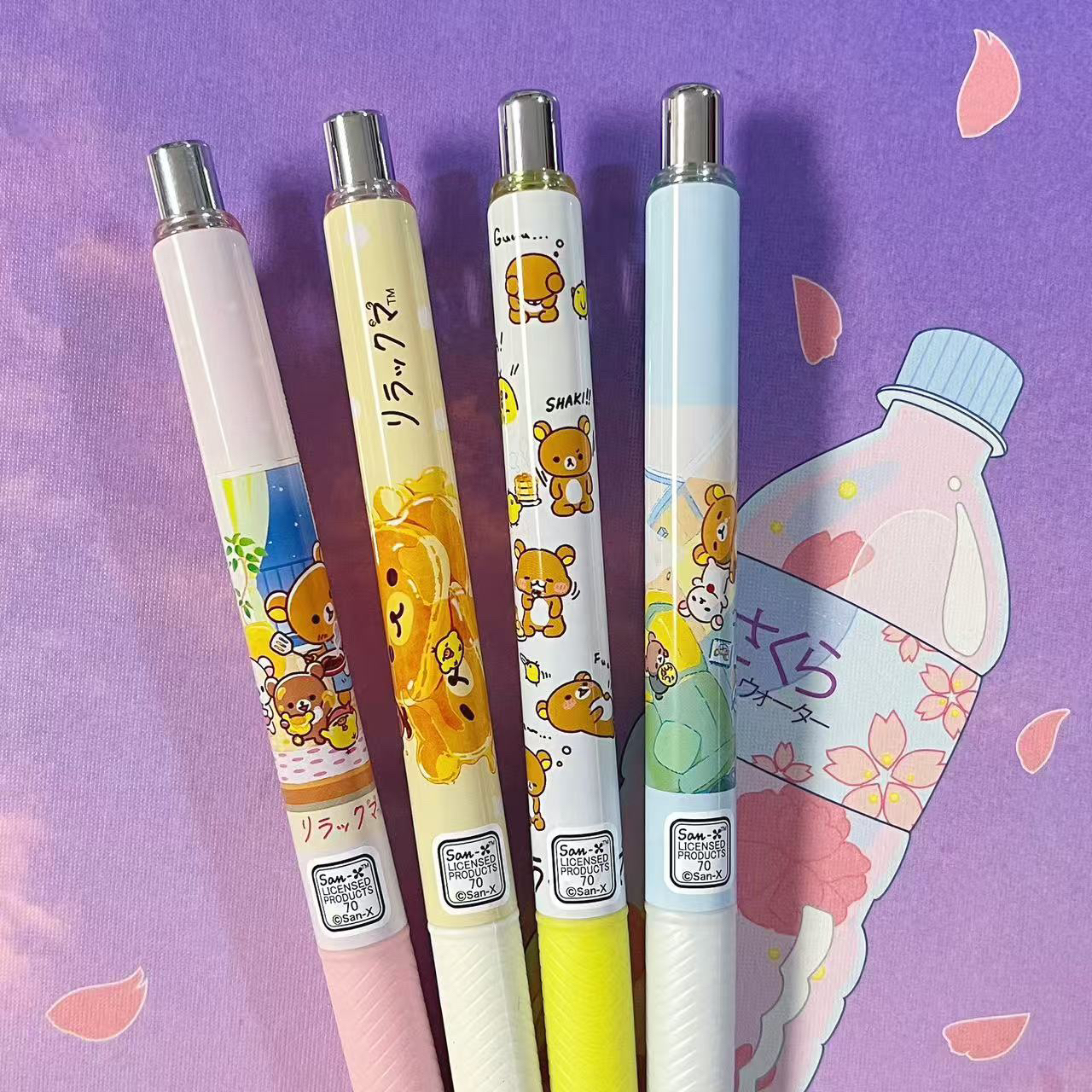 现货日本派通pentel新款san-x轻松熊限定在我身边自动铅笔中性笔