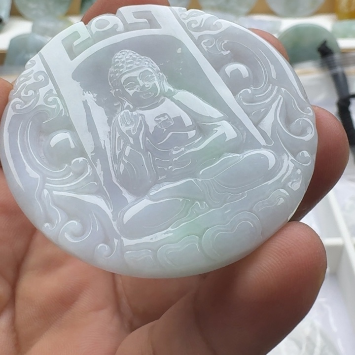 翡翠未镶嵌吊坠(不含链)