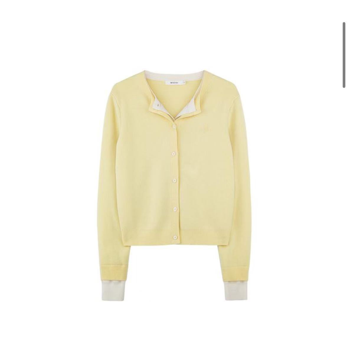 【ZS推荐】AVVENN假两件毛织开衫AM70106794