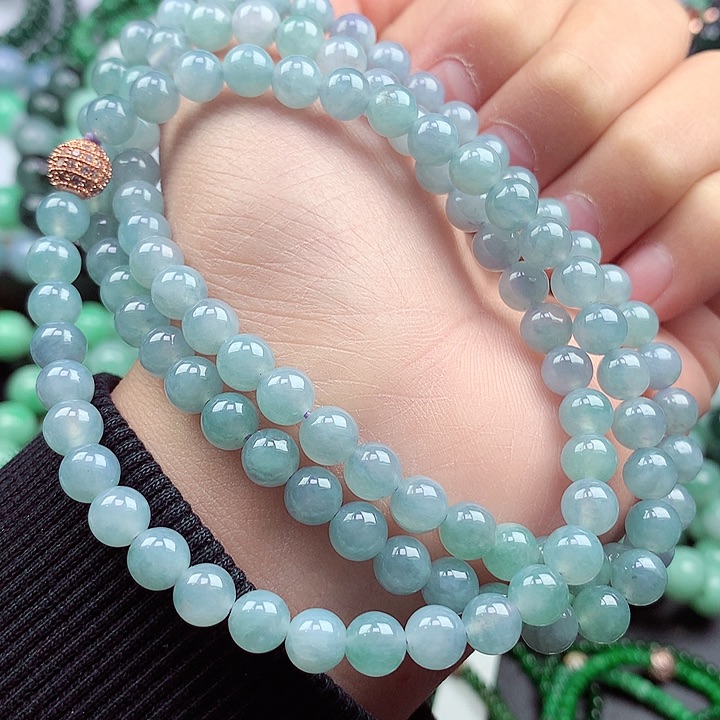 翡翠颈饰未镶嵌项链