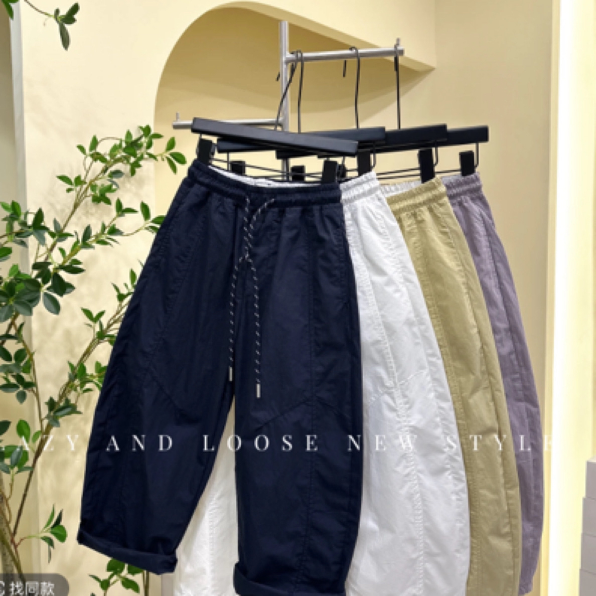 【纯棉弯刀裤】2025夏款纯棉弯刀裤中大童韩版痞帅防蚊裤冰激凌裤子